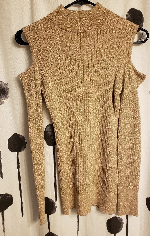 Sparkly Shoulderless Blouse